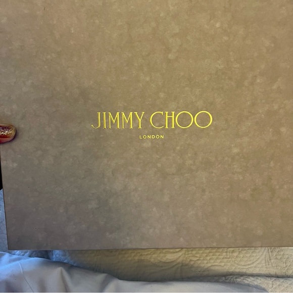 Jimmy Choo Gold Isra Platform Sandals Size 37 7 - Picture 10 of 11